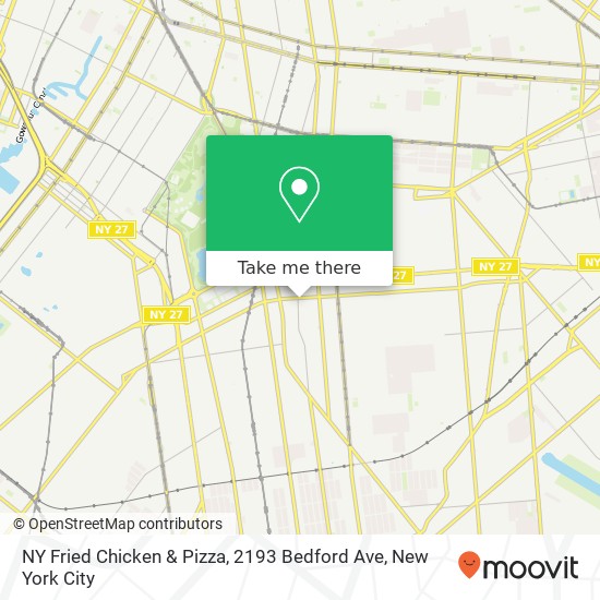 NY Fried Chicken & Pizza, 2193 Bedford Ave map