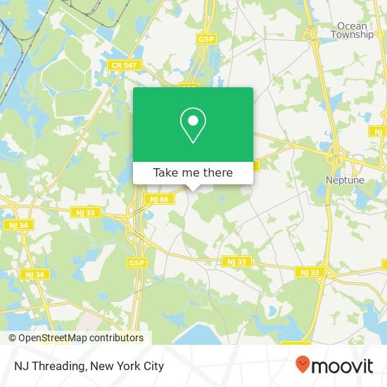 NJ Threading map