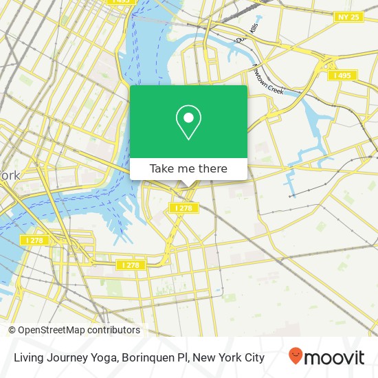 Mapa de Living Journey Yoga, Borinquen Pl