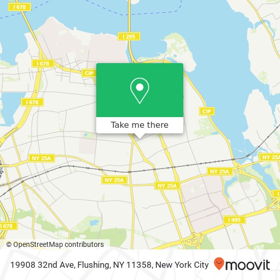 Mapa de 19908 32nd Ave, Flushing, NY 11358