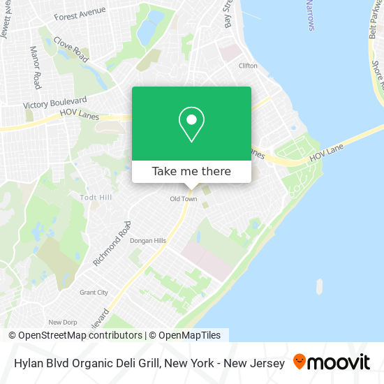 Mapa de Hylan Blvd Organic Deli Grill