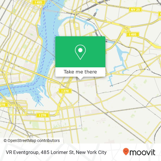 VR Eventgroup, 485 Lorimer St map