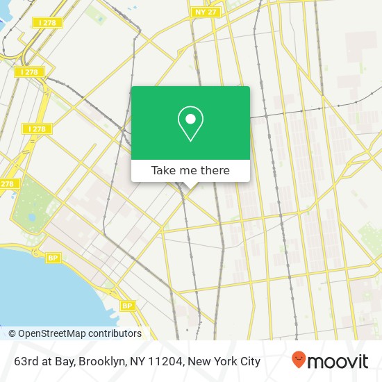 63rd at Bay, Brooklyn, NY 11204 map