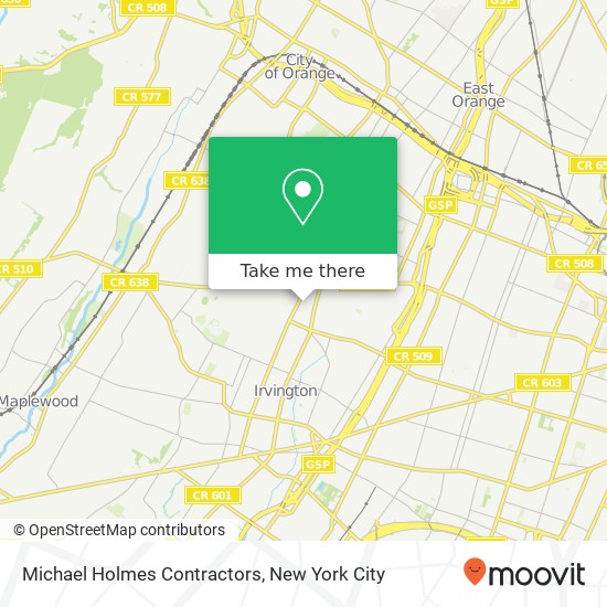 Mapa de Michael Holmes Contractors