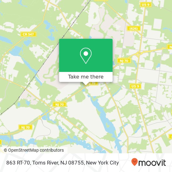 863 RT-70, Toms River, NJ 08755 map