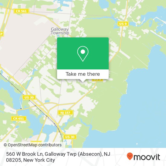 560 W Brook Ln, Galloway Twp (Absecon), NJ 08205 map