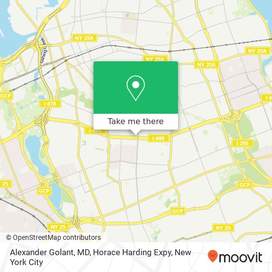 Mapa de Alexander Golant, MD, Horace Harding Expy