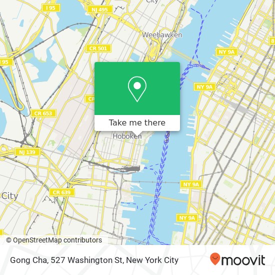Mapa de Gong Cha, 527 Washington St