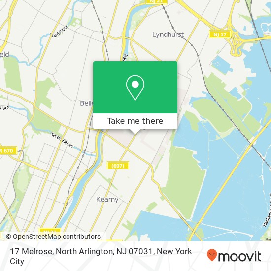 17 Melrose, North Arlington, NJ 07031 map