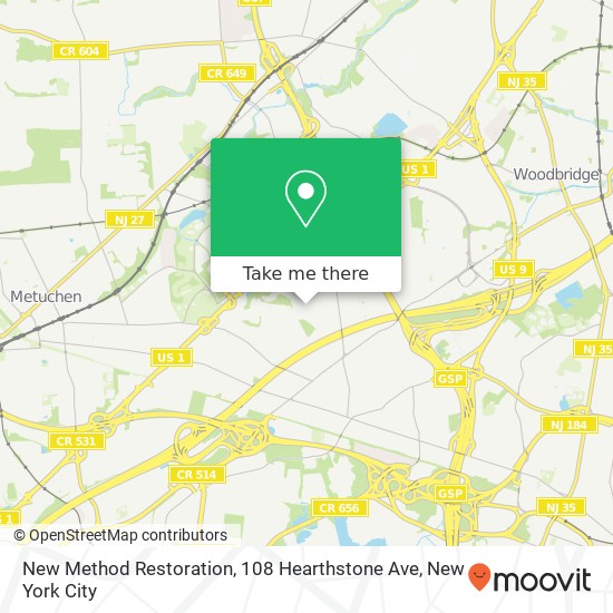 New Method Restoration, 108 Hearthstone Ave map