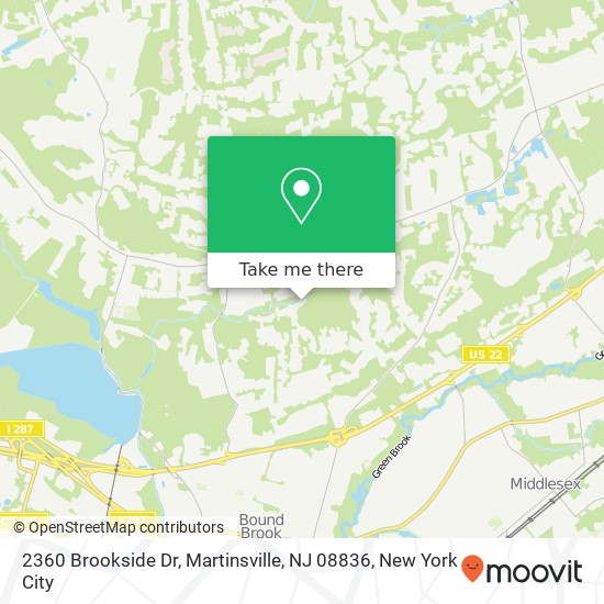 2360 Brookside Dr, Martinsville, NJ 08836 map