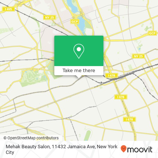 Mapa de Mehak Beauty Salon, 11432 Jamaica Ave