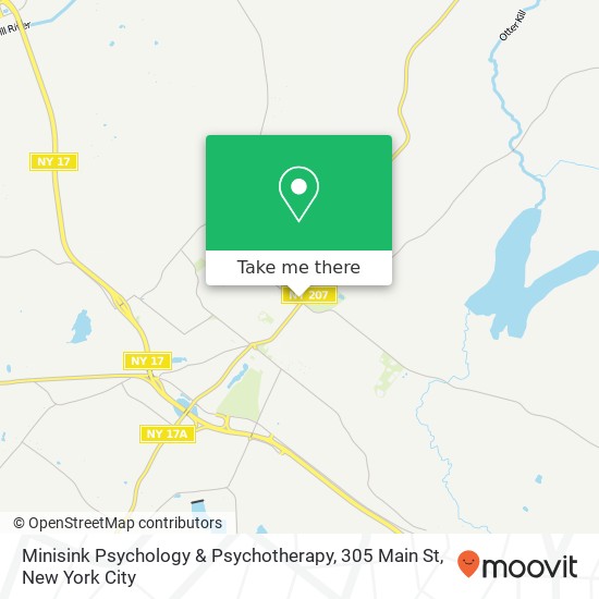 Minisink Psychology & Psychotherapy, 305 Main St map