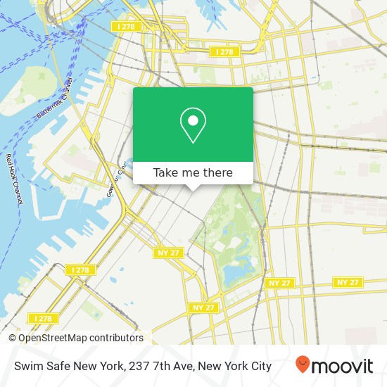 Swim Safe New York, 237 7th Ave map