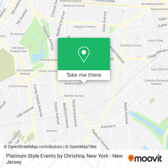 Platinum Style Events by Christina map