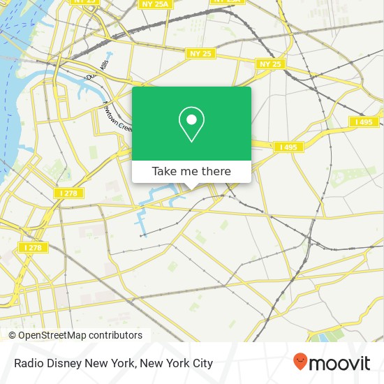 Radio Disney New York map