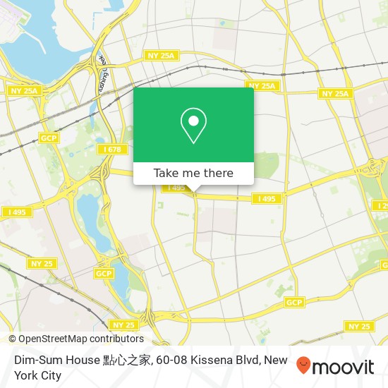 Mapa de Dim-Sum House 點心之家, 60-08 Kissena Blvd