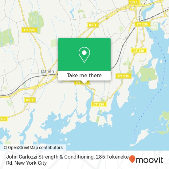 John Carlozzi Strength & Conditioning, 285 Tokeneke Rd map