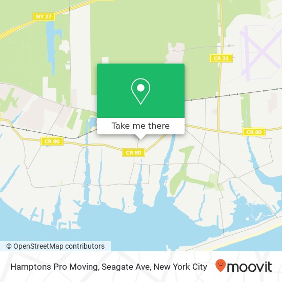 Mapa de Hamptons Pro Moving, Seagate Ave