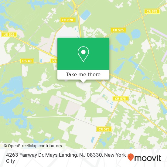 4263 Fairway Dr, Mays Landing, NJ 08330 map