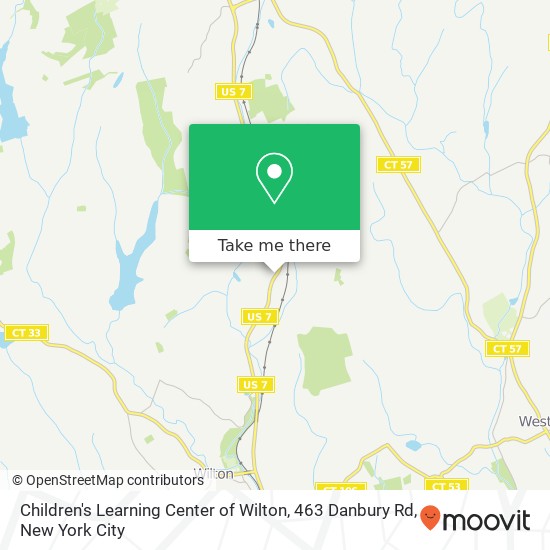 Children's Learning Center of Wilton, 463 Danbury Rd map