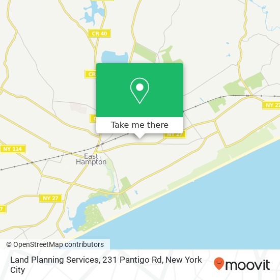 Land Planning Services, 231 Pantigo Rd map