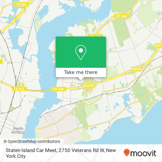 Mapa de Staten Island Car Meet, 2750 Veterans Rd W