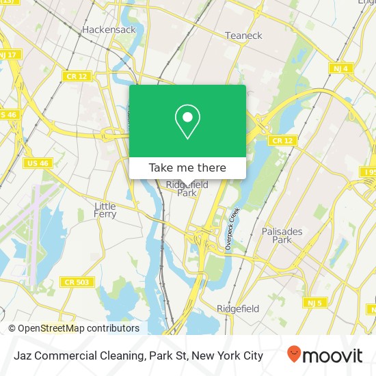 Jaz Commercial Cleaning, Park St map