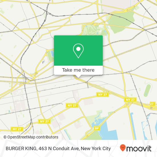 Mapa de BURGER KING, 463 N Conduit Ave