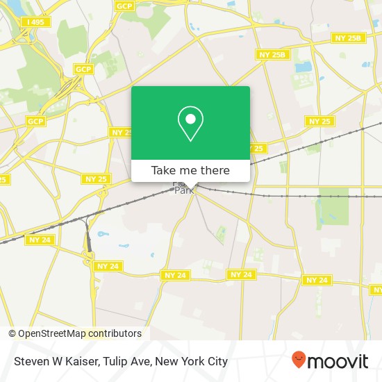 Mapa de Steven W Kaiser, Tulip Ave