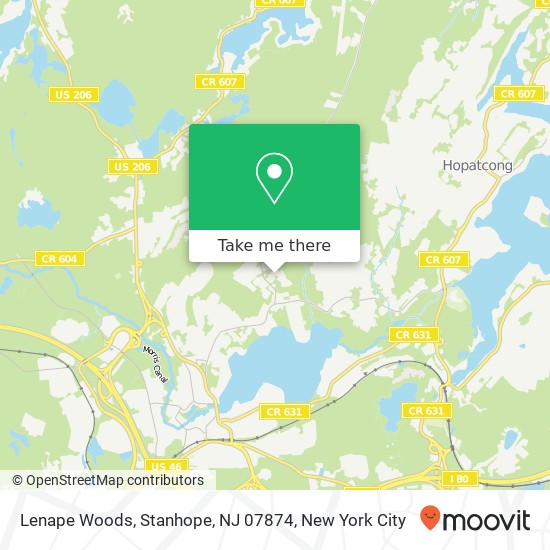 Lenape Woods, Stanhope, NJ 07874 map