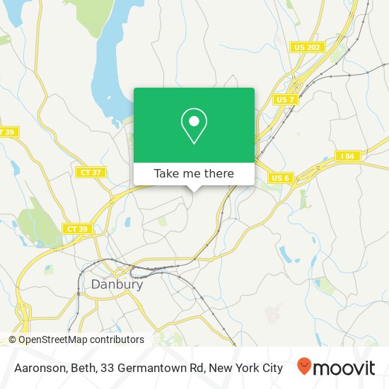 Aaronson, Beth, 33 Germantown Rd map