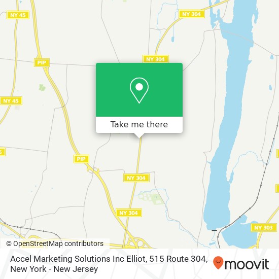 Mapa de Accel Marketing Solutions Inc Elliot, 515 Route 304