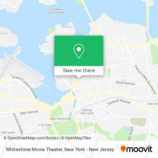 Whitestone Movie Theater map