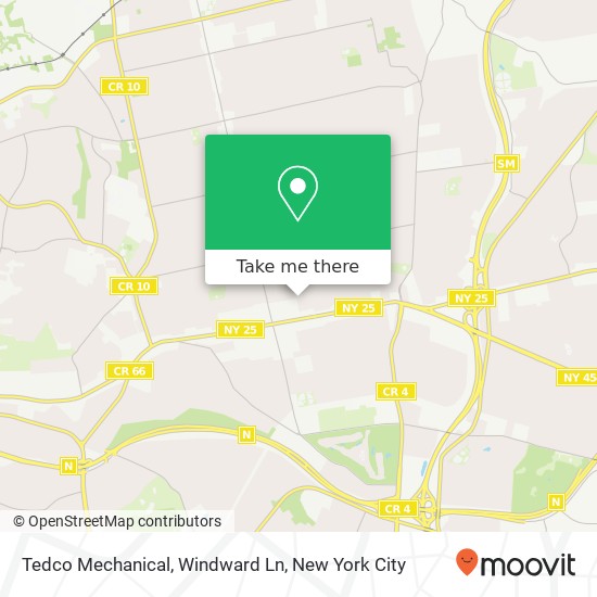 Tedco Mechanical, Windward Ln map