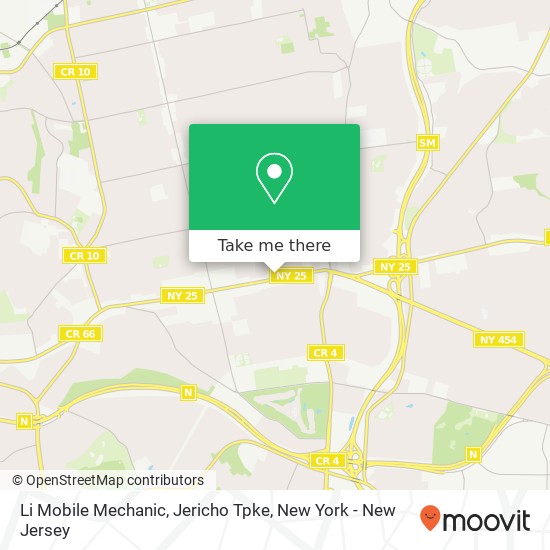 Li Mobile Mechanic, Jericho Tpke map