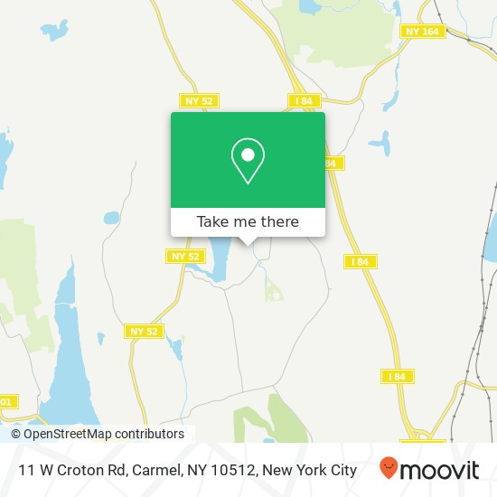 Mapa de 11 W Croton Rd, Carmel, NY 10512