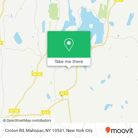 Mapa de Croton Rd, Mahopac, NY 10541