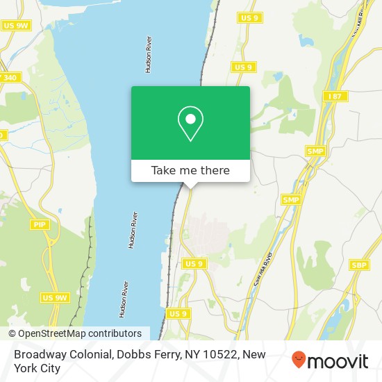 Broadway Colonial, Dobbs Ferry, NY 10522 map