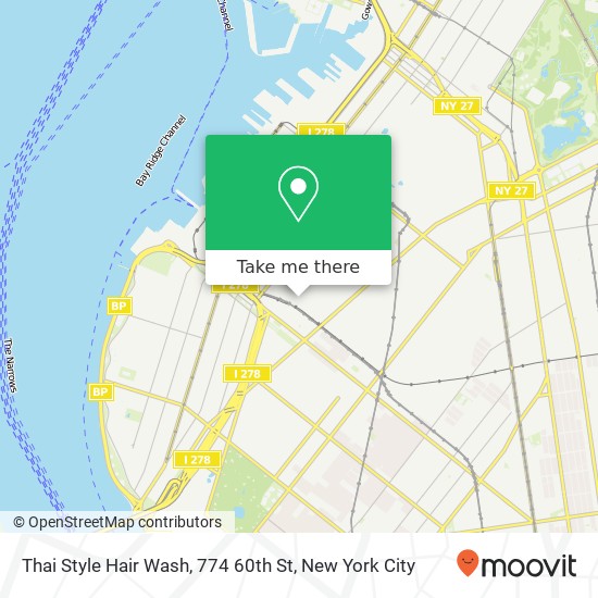 Mapa de Thai Style Hair Wash, 774 60th St