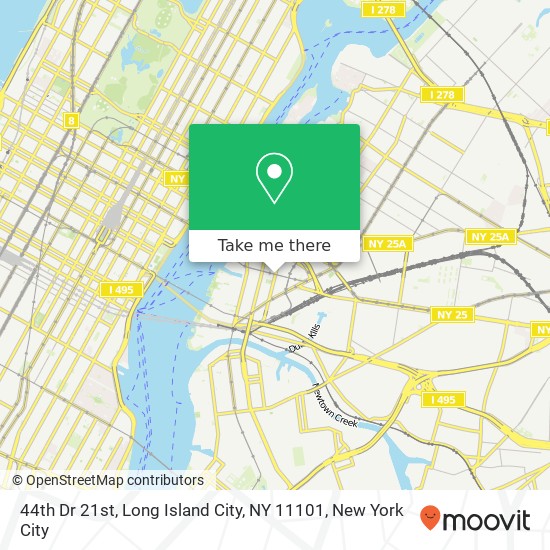 44th Dr 21st, Long Island City, NY 11101 map
