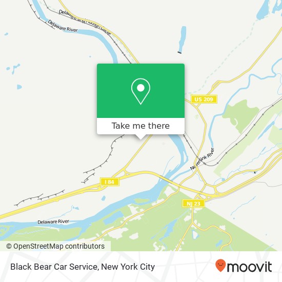Mapa de Black Bear Car Service