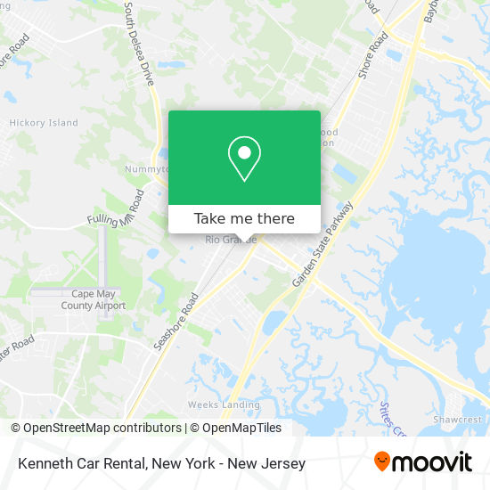 Kenneth Car Rental map