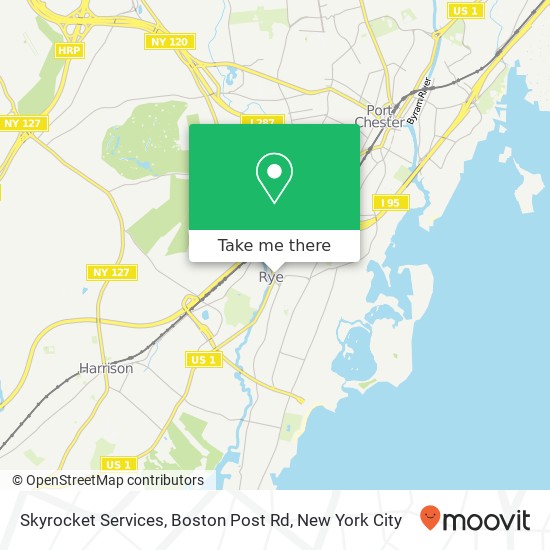 Skyrocket Services, Boston Post Rd map