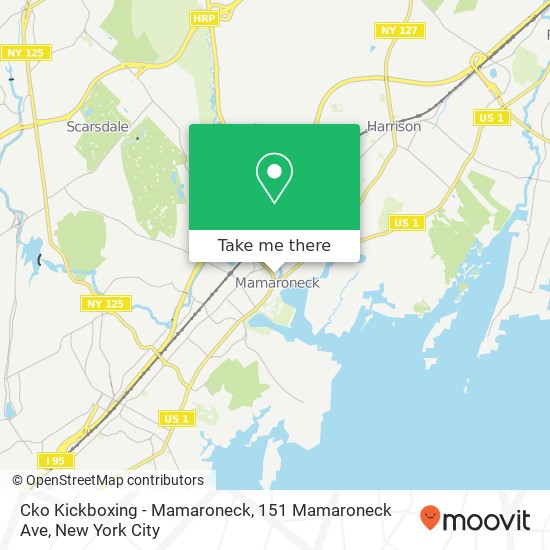 Cko Kickboxing - Mamaroneck, 151 Mamaroneck Ave map