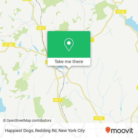 Happiest Dogs, Redding Rd map
