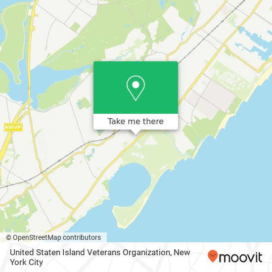 Mapa de United Staten Island Veterans Organization