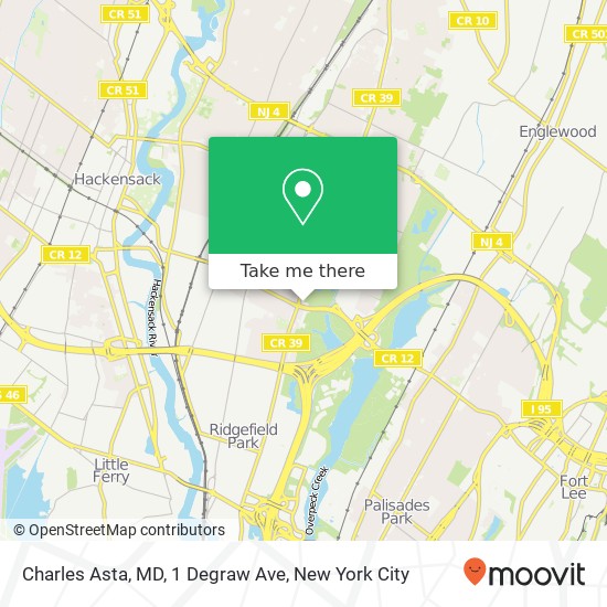 Mapa de Charles Asta, MD, 1 Degraw Ave
