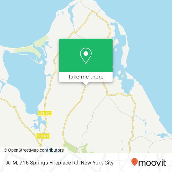 Mapa de ATM, 716 Springs Fireplace Rd