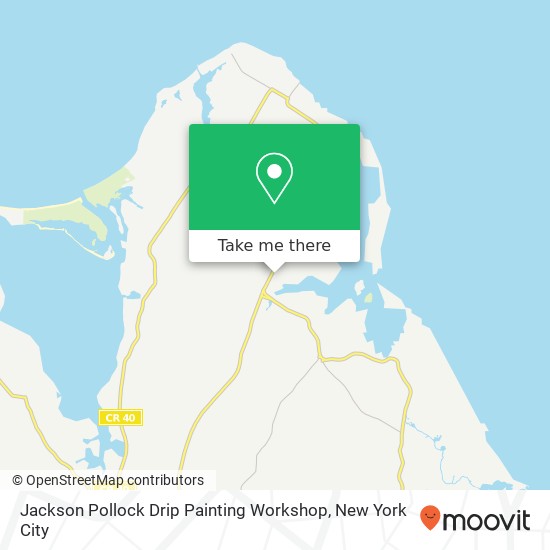 Jackson Pollock Drip Painting Workshop map